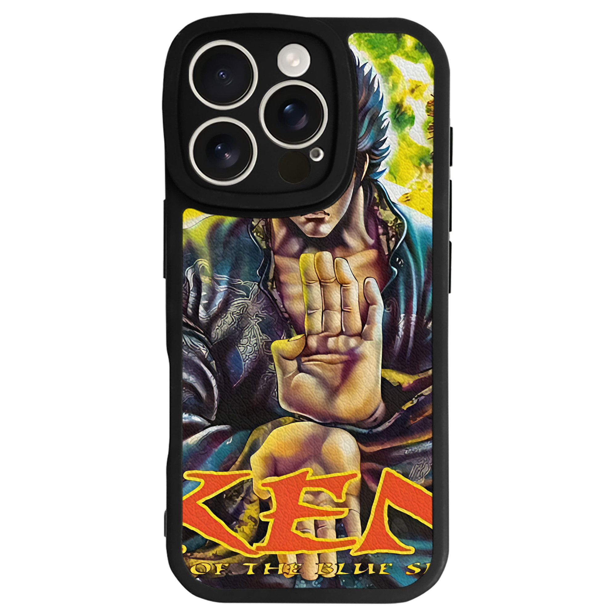 （画像用） 北斗の拳 Fist of the North Star 【iPhone 16シリーズ対応】シリコンスマホケース（レザー調） 材質：シリコン